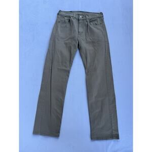 Levi's 505 straight-fit jeans in a beige/khaki color, size W29 L30